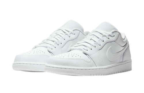 J1 – LOW RETRO TRIPLE WHITE - Drill Legacy